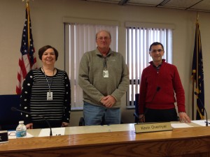 Marshall County Commissioners (L to R) Deb Griewank, Kevin Overmyer and Kurt Garner