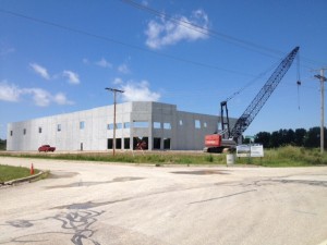 Marshall County Shell Building in the first phases of construction